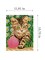 Needlepoint canvas for halfstitch without yarn Little Cat in a Grass 1242J